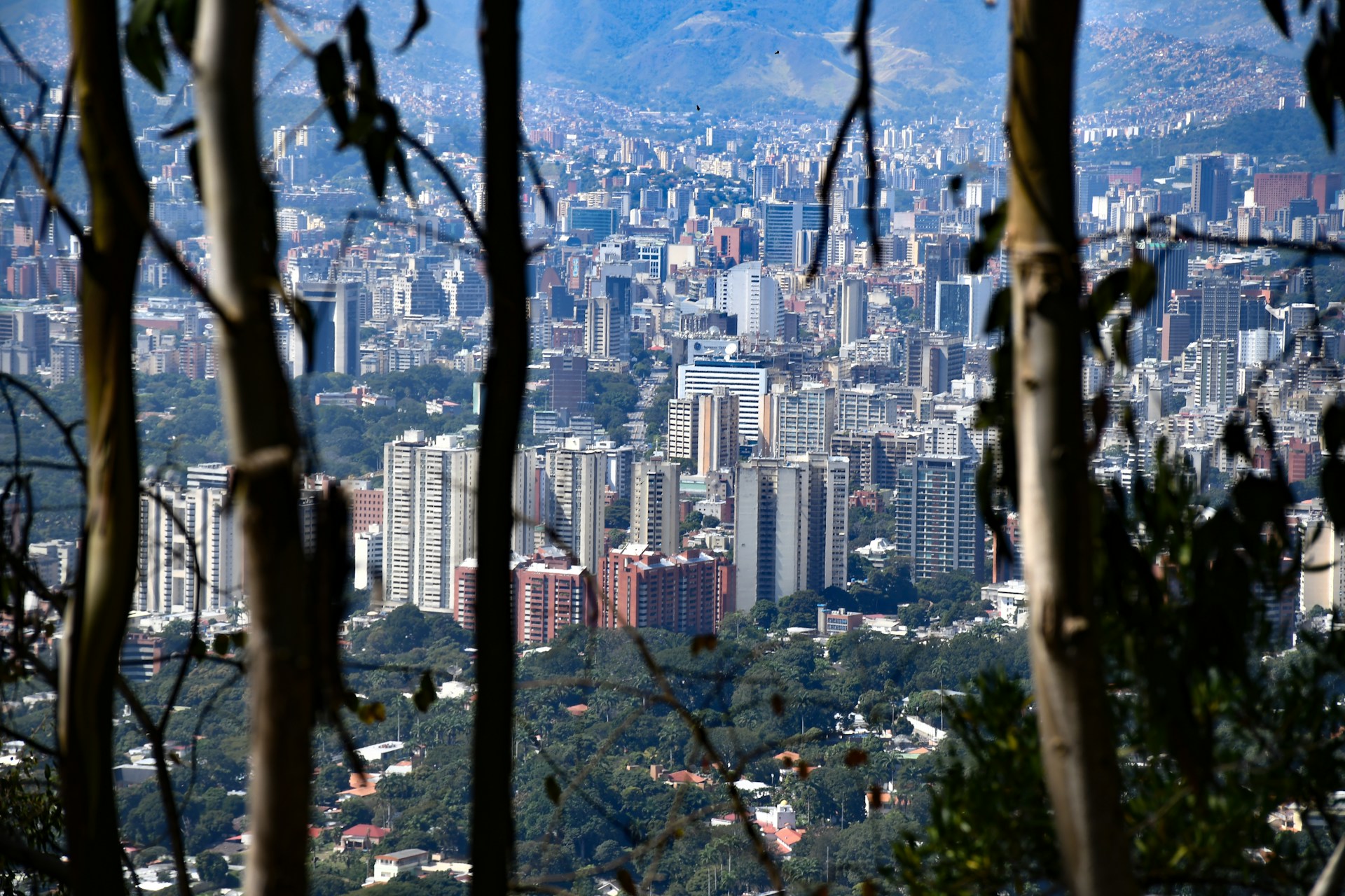 Vista de Caracas con el Ávila al fondo